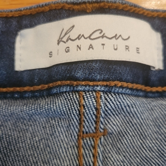 KanCan Distressed Hem Button Fly Denim Jeans Size 36 - Picture 5 of 5